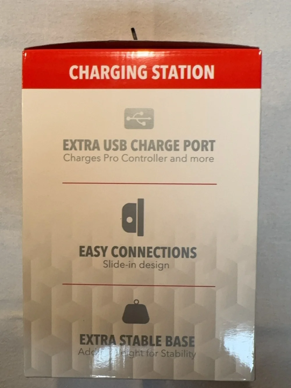 Rocketfish Charging Station for Nintendo Switch - Red & Blue Accent